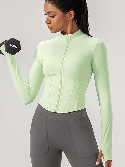 ZASUWA Female Corset Zipper Jacket