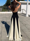 ZASUWA Female Sexy Contrast Color Mesh Without Bikini Set Cover Up Dress