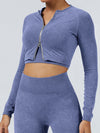 ZASUWA Female Tie Dye Zipper Jacket