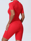 ZASUWA Female Sexy Zipper Booty Romper