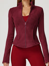 ZASUWA Female Pocket Zipper Fleece Jacket