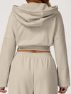 ZASUWA Female Cropped With Hat Casual Hoodie