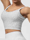 ZASUWA Female Backless Leopard Print Sports Bras