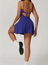 ZASUWA Female Backless Split 2 in 1 Quick-dry Dress