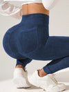 ZASUWA Female Seamless Tie-Dye Printed Leggings