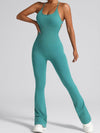 ZASUWA Female Cross Back Flare Jumpsuit