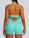 ZASUWA Female Leopard Print Hollow Out Romper