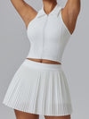 ZASUWA Female Zipper Lapel Tank