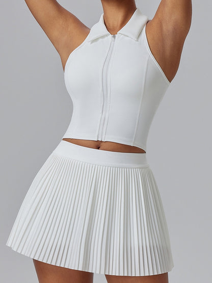 Zipper Lapel Tank