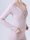 ZASUWA Female Faux Leather Zipper With Hat Jacket
