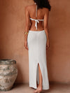 ZASUWA Female Sexy Backless Without Bikini Set Cover Up Dress