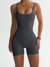 ZASUWA Female Cross Back Scrunch Bum Short Romper