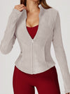 ZASUWA Female Pocket Zipper Fleece Jacket