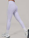 ZASUWA Female Contrast Color Stripes High-rise Leggings