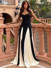 ZASUWA Female Sexy Contrast Color Mesh Without Bikini Set Cover Up Dress