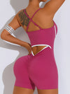ZASUWA Female Cross Back Hollow Out Romper