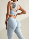 ZASUWA Female Denim Deep V Back Tracksuit