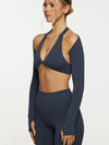 ZASUWA Female Super Twist Thumbhole Cropped Top