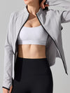 ZASUWA Female Fleece Zipper Thumbhole Jacket