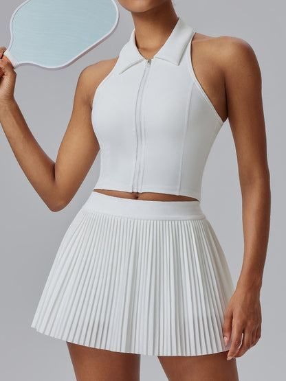 Zipper Lapel Tank