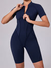 ZASUWA Female Sexy Backless Zipper Scrunch Bum Jumpsuit