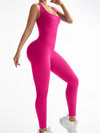 ZASUWA Female Cross Back Ribbed Jumpsuit