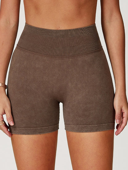 Denim Scrunch Bum High-rise Shorts