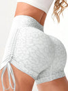 ZASUWA Female Leopard Print Adjustable Straps Shorts