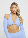 ZASUWA Female Super Twist Thumbhole Cropped Top