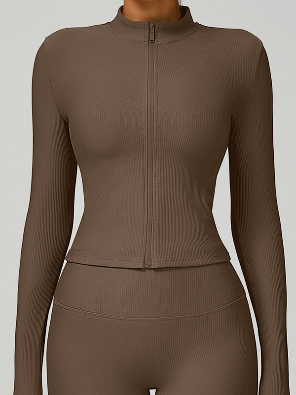 Ribbed High-rise Leggings