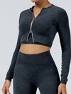 ZASUWA Female Tie Dye Zipper Jacket