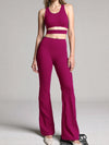 ZASUWA Female Sexy Hollow Out Push-up Flare Tracksuit