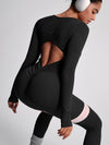 ZASUWA Female Backless Ribbed Jumpsuit