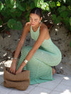 ZASUWA Female Sexy Fishnet Backless Cover-up Without Bikini