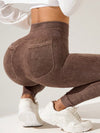 ZASUWA Female Seamless Tie-Dye Printed Leggings