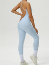 ZASUWA Female Backless U Collar Jumpsuit