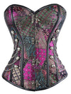 Lace-up Colorful Buttons Gothic Corset Shapewear