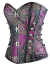 Lace-up Colorful Buttons Gothic Corset Shapewear