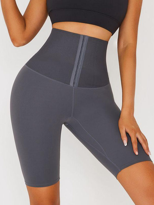 ZASUWA Female Tight-fitting High-waist Spandex Gym Booty Shorts