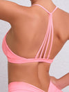 ZASUWA Female Deep U Collar Cross Back Shockproof Sports Bras