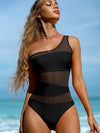 ZASUWA Female Sexy Mesh Tailoring Cutout One Piece
