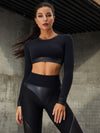 🖤ZASUWA Female Fly Eye Contrast Color High-rise Leggings
