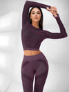 ZASUWA Female High-waist Fishnet Knitted Seamless Leggings