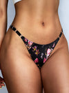 ZASUWA Female Metal Animal Print T-back Underwear