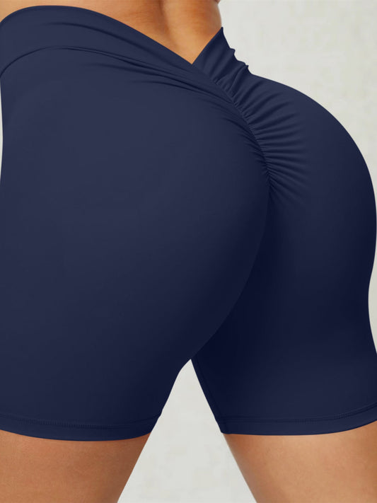 ZASUWA Female Scrunch Bum Spandex Gym Booty Shorts