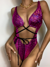 ZASUWA Female Special Fabric Lace-up Swimsuit
