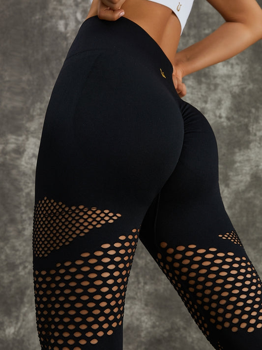 ZASUWA Female Fishnet Scrunch Bum Leggings