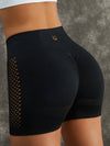 ZASUWA Female Net Scrunch Bum Spandex Gym Booty Shorts
