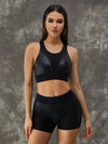 🖤ZASUWA Female Fly Eye Contrast Color Sports Bras