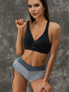 ZASUWA Female Twist Hollow Out Sports Bras
